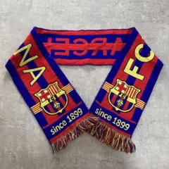 FC Barcelona マフラー　スカーフ フリンジ付き　チームカラー