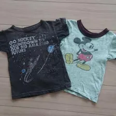 デニム&ダンガリー 110FOKIDS 100   ミッキーTシャツ セット
