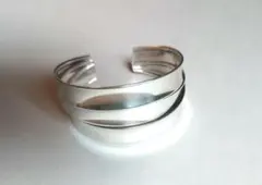 Italy イタリア ヴィンテージ シルバー ブレスレット バングル ボーンカフ