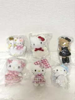 サンリオ　ショートケーキデザインシリーズマスコット　ハローキティ 6点セット