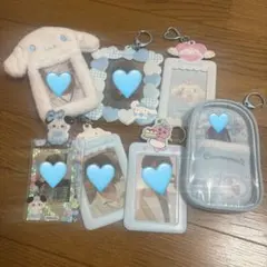 シナモロール　トレカケース　水色　アクスタケース