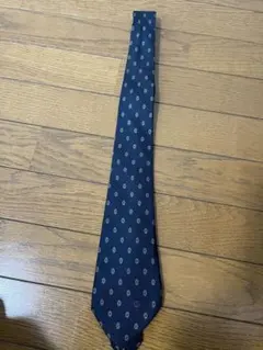 dunhill ネイビー ドット柄 ネクタイ