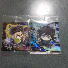 鬼滅の刃　シールウエハース　スーパーレア　時透無一郎、悲鳴嶼行冥　2枚セット