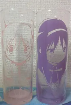 まどマギ 魔法少女まどか☆マギカ展イベント記念商品 グラスセット まどか＆ほむら
