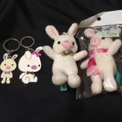 美男ですね ブタウサギ ぬいぐるみキーホルダー