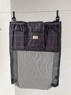 morino wrinkle チェック柄収納ポケット　ベビーカー収納のサムネイル