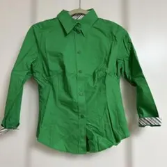 Paul Smith Black グリーン長袖シャツ ストライプのサムネイル