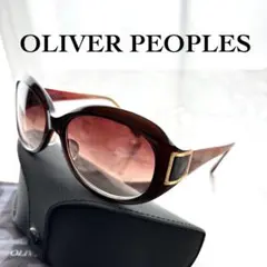 OLIVER PEOPLES オーバル サングラス グラデレンズ ケースクロス付のサムネイル
