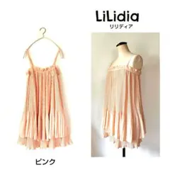 LiLidia/リリディア プリーツキャミソールミニワンピース ピンク系のサムネイル