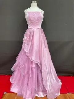 特別セール T-401-70中古ウエディングドレス☆パープル系⭐︎13T
