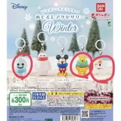 ディズニーめじるしアクセサリーwinter 3点（プーさん、ゼロ、スノーギース）