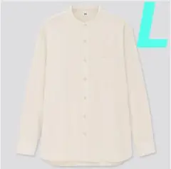 【ユニクロ】フランネルスタンドカラーシャツ