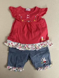 ミキハウス80cm 2点セット 女の子