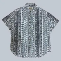 MILAGOSTA 幾何学模様 アロハシャツ 半袖シャツのサムネイル