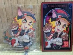 鬼滅の刃　ハロウィン2025　煉獄杏寿郎２点　アクスタ、メタリックカード