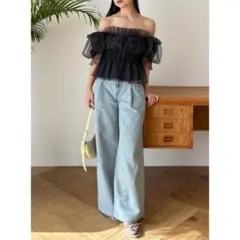 SNIDEL Levi’s別注デニム 26inch 股下67cmウエスト32cmのサムネイル
