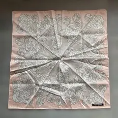 Yves Saint Laurent バラ柄ハンカチ　49cm新品未使用