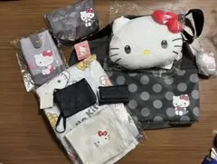 HELLO KITTY 70'S バッグ ブラックミャクミャク黒キティのセット HELLO KITTY 70'S バッグ ブラックミャクミャク黒キティのセット