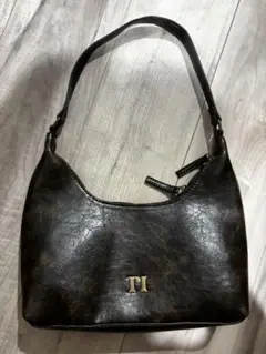 y2kダークブラウン ショルダーバッグ