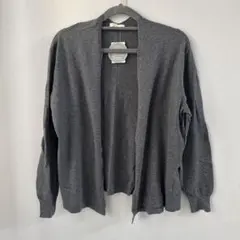earth グレー 長袖カーディガン