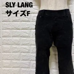 SLY LANG スキニーデニム ブラック サイズF 美シルエット【2795】のサムネイル