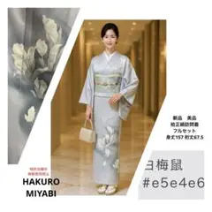未使用　新品　美品　袷　正絹　訪問着　フルセット　身丈157 裄丈67.5
