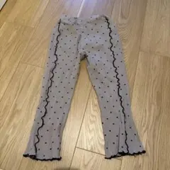 ハート柄 メローリブパンツ birthday