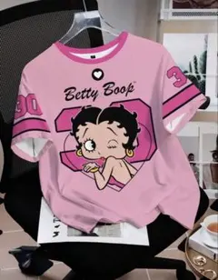 BettyBoop ベティちゃん 半袖Tシャツ ピンク