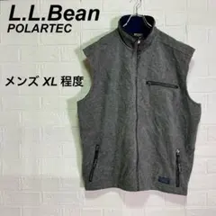 エルエルビーン フリース ベスト ポーラテック 刺繍ロゴ グレー XL