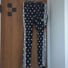 adidas ドット柄トラックパンツ　ジャージ