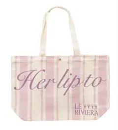Her lip to LE RIVIERA トートバッグ ステッカー付 - メルカリ