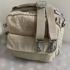 Kipling キプリング　3way ベージュ ショルダーバッグ リュック