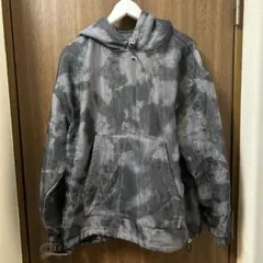 chrrota グレー タイダイ柄 フード付きパーカー Lサイズ