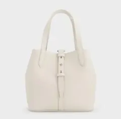 Beryl ベリル リサイクルレザーバケツバッグ - クリーム