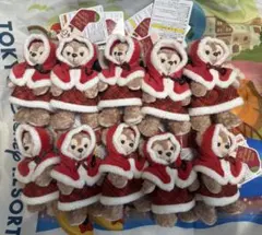 ダッフィー クリスマス2024 シェリーメイ　ぬいぐるみバッジ　10個セット