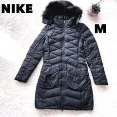 NIKE ナイキ ダウンコート 黒 フード着脱可 多機能 ポケット多め