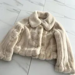 Winter Love Faux Fur Coat tea rose