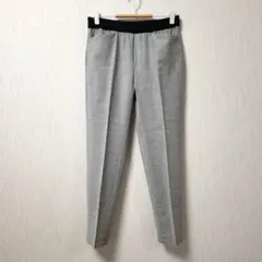 【美品】ギャルリーヴィー イージー スリムパンツ ウール グレー 0 Sのサムネイル