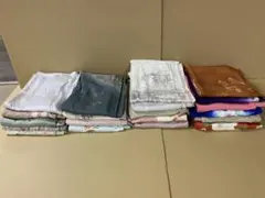 「5014」正絹 裾模様 20点 刺繍 着物 着用 リメイク 材料 まとめ売り