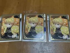 鬼滅の刃　箔押しランダムカード 我妻善逸 カード 3枚セット