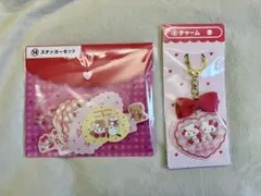 mikkoサンリオ当たりくじ ステッカーセット　チャーム赤キティ