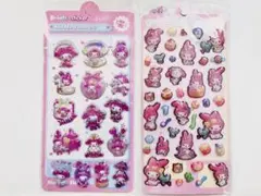 2枚セット‼️キャラクター 立体 シール ボンボンドロップシール