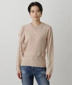AZUL by moussy レイヤードニット　Sサイズ