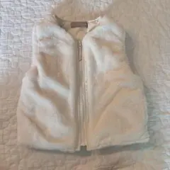 SEASON REASON フリースベスト ホワイト