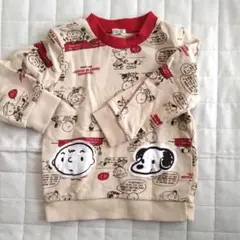 ☆美品☆レトロスヌーピー綿100%裏毛トレーナー 95cm