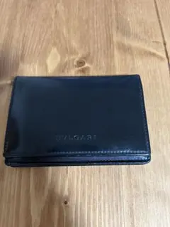 BVLGARI ブラックレザー名刺入れ