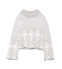 FURFUR 雪柄ニットセーター