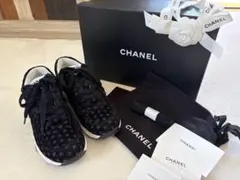 CHANEL スニーカー ブラック ココマーク
