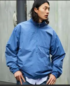 FREAK'S STORE プルオーバージャケット青