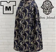 ★美品★ Bou Jeloud 花柄 フレアスカート ネイビー・ゴールドのサムネイル